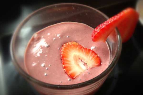 Erdbeer-Kakao-Smoothie