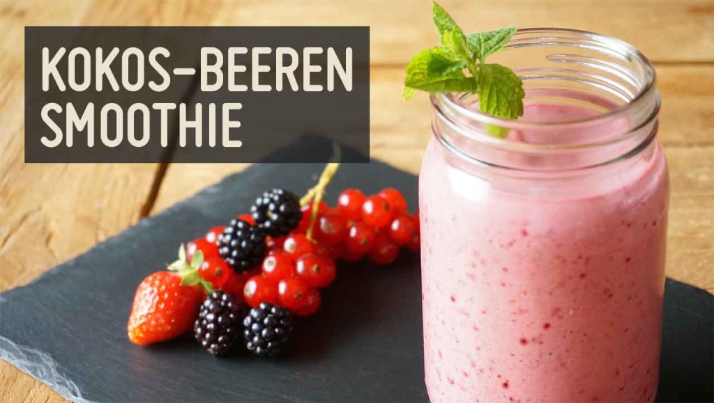 Kokos-Beeren Smoothie