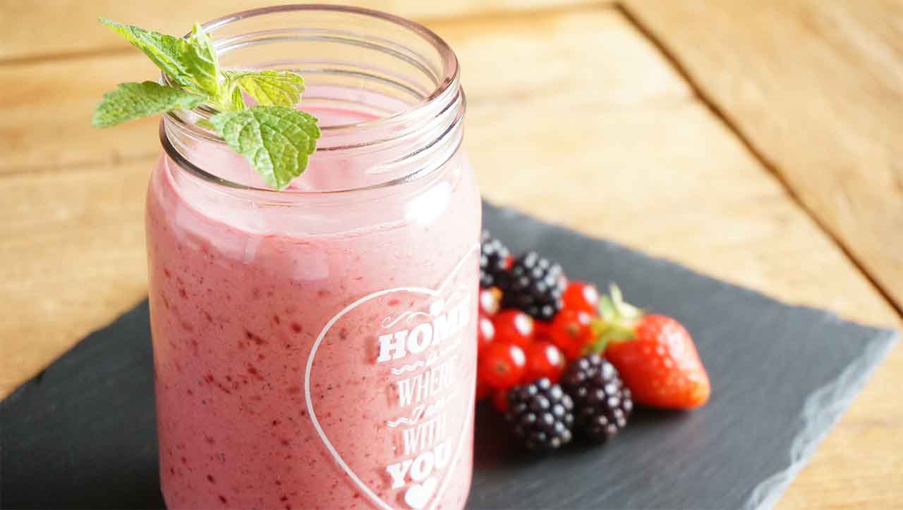 Kokosmilch Beeren Smoothie