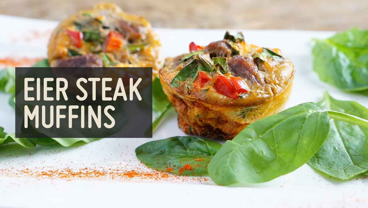 Eier Muffins mit Steakstreifen – Paleo360.de