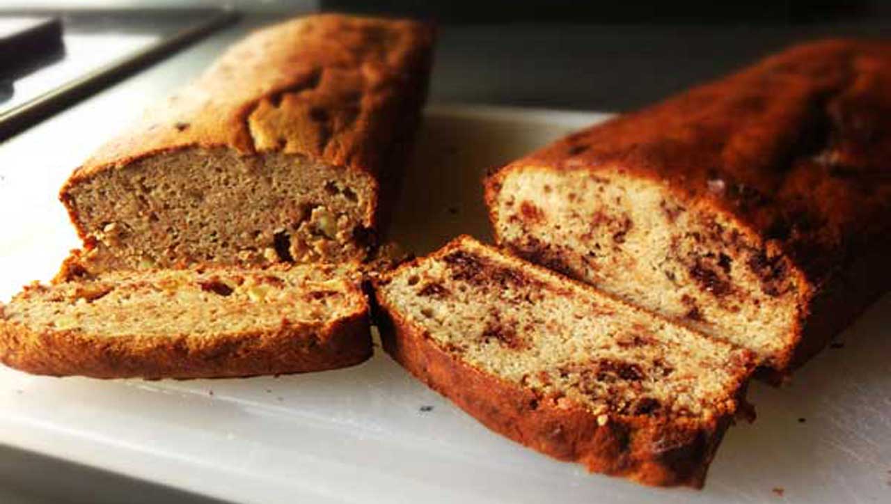 Paleo Bananenbrot ohne Nüsse