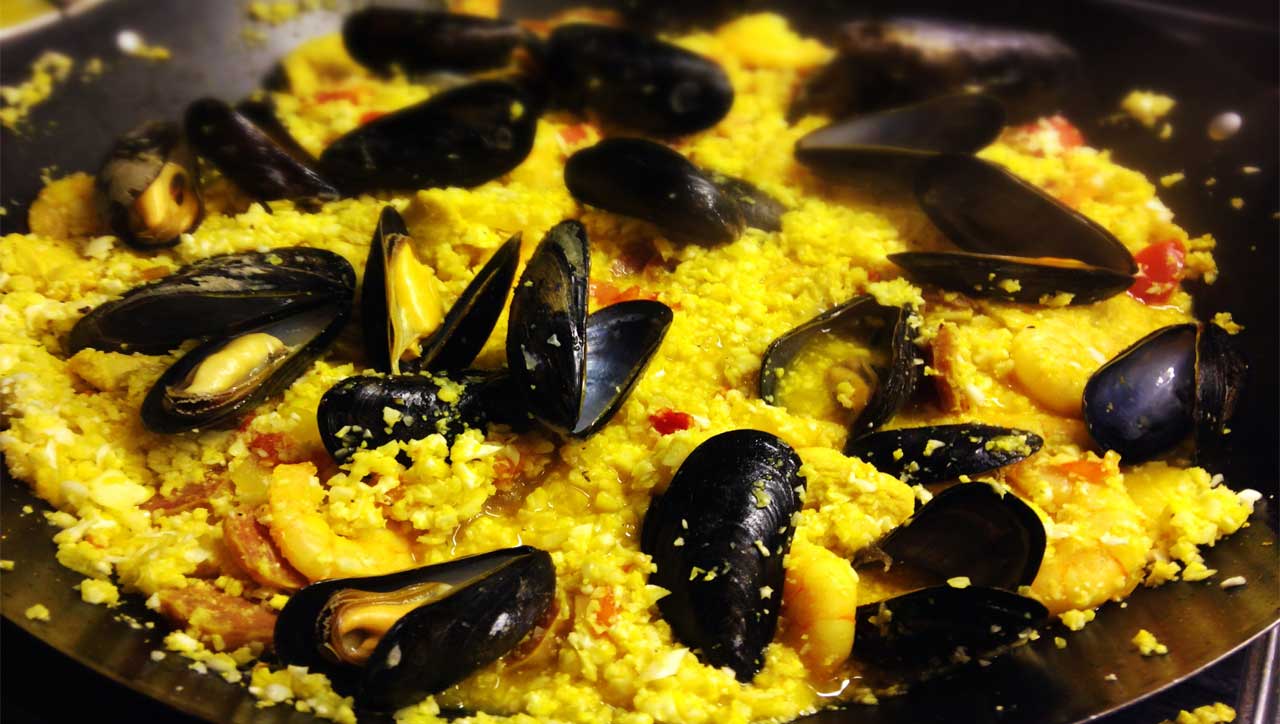 Gemischte Paella à la “Paleo”