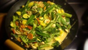 Thai Curry mit Garnelen