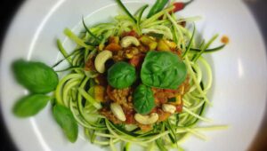 Zucchini Spaghetti Bolognese