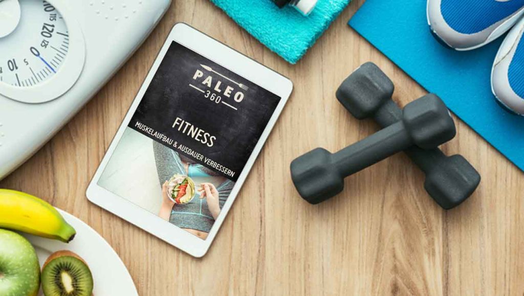 Fitness E-book auf dem Tablet