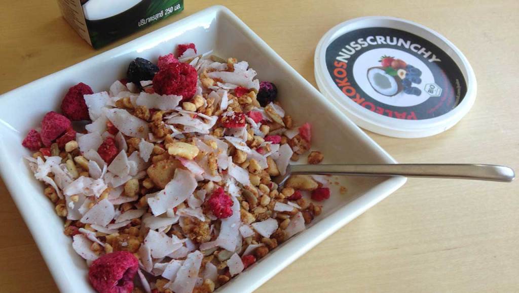 Paleo Muesli MyMuesli Kokos Nuss Crunchy Zutaten