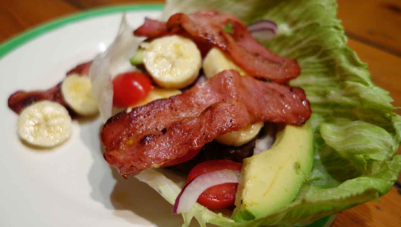 Banane Bacon Burger