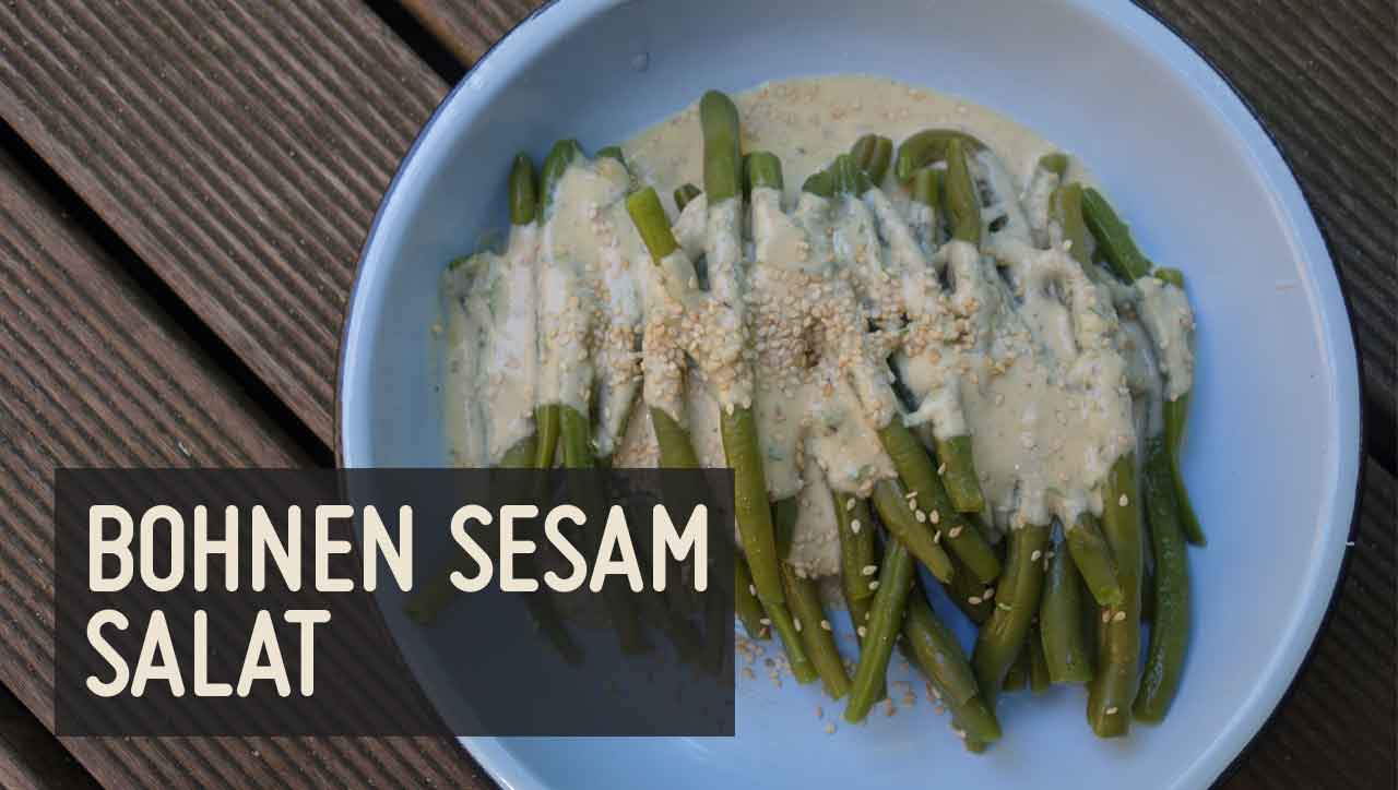 Bohnen Sesam Salat