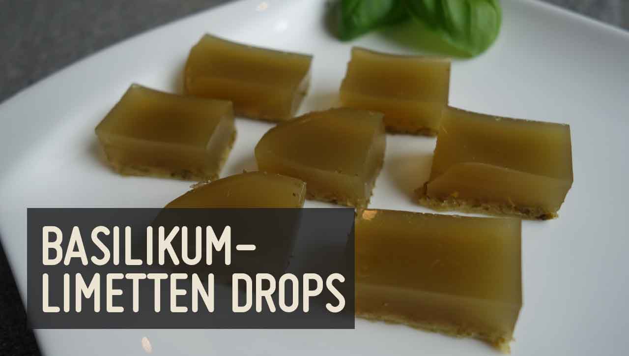 Basilikum Limetten Drops