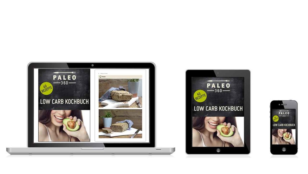 Darstellung Low Carb E-Book auf Geräten