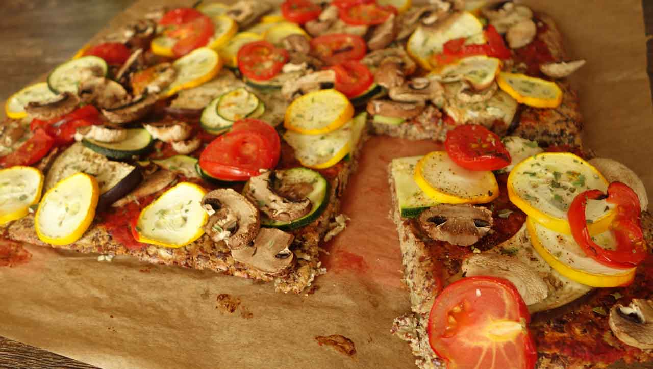 Mediterrane Low Carb Pizza