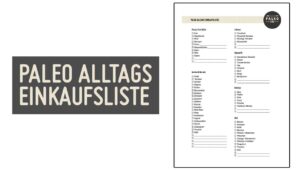 Paleo Alltags Einkaufsliste