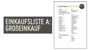 Einkaufsliste A Großeinkauf