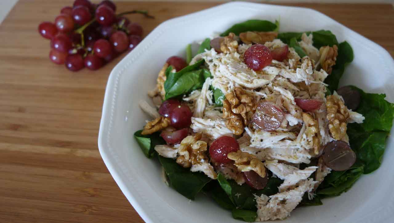 Geflügelsalat mit Trauben