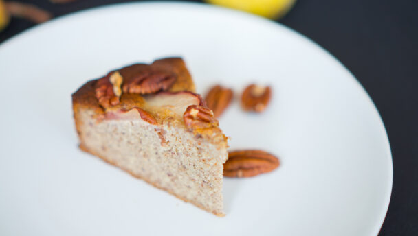 Birnenkuchen mit Pecan-Nüssen