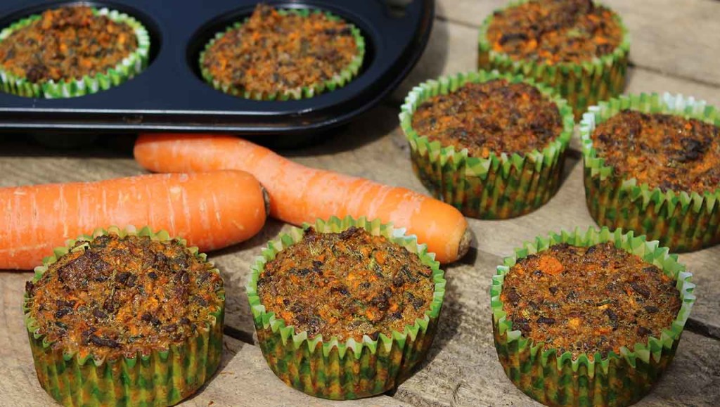 Hackfleisch Karotten Muffins