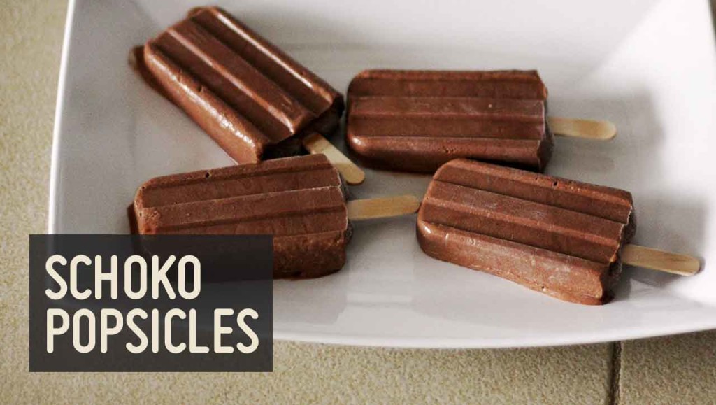 Schokoladeneis Popsicles