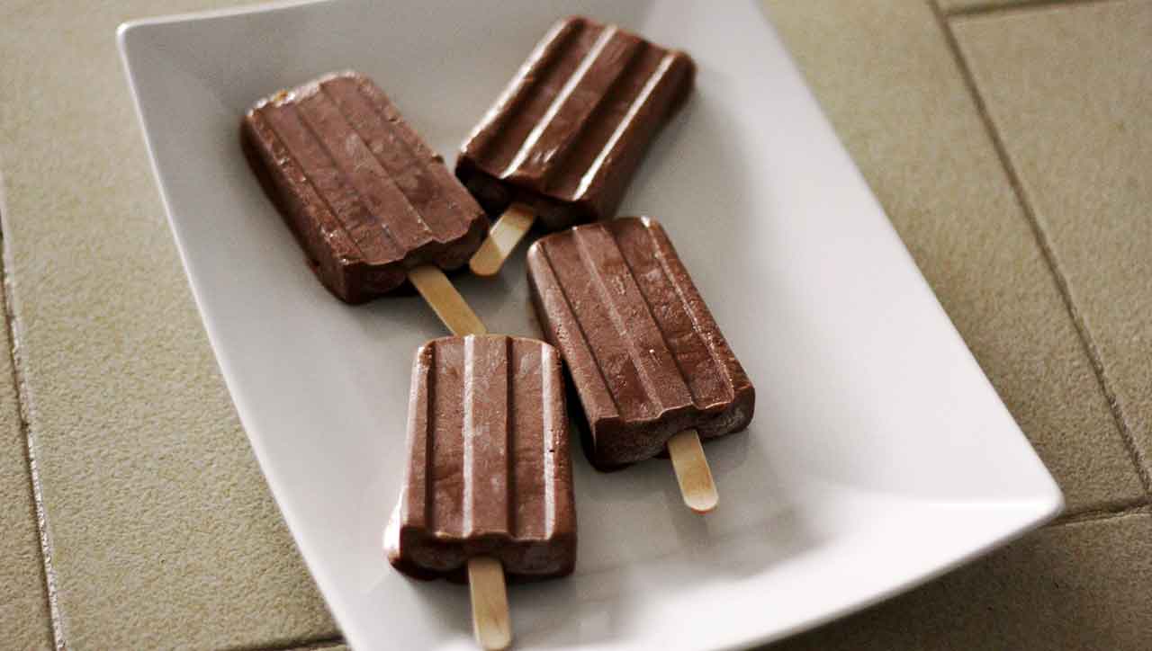 Schokoladeneis Popsicles