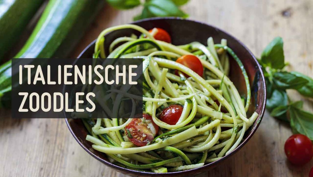 Kirschtomaten + Knoblauch + frische Kräuter = italienische Zoodles