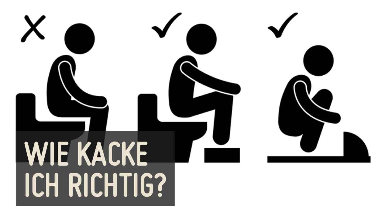 Die richtige Haltung ist entscheidend - auch auf der Toilette