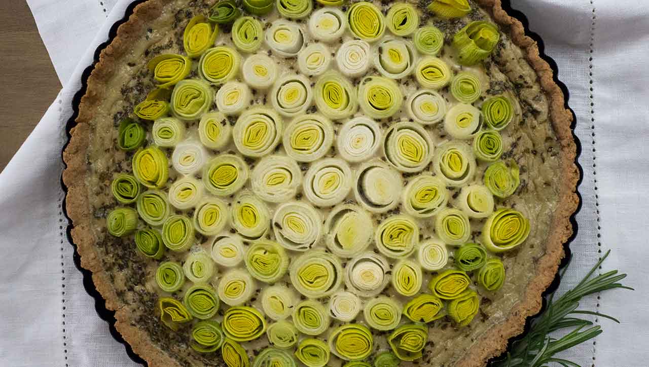 Backen mit Gemüse: Der Lauchkuchen ist ein Genuss.