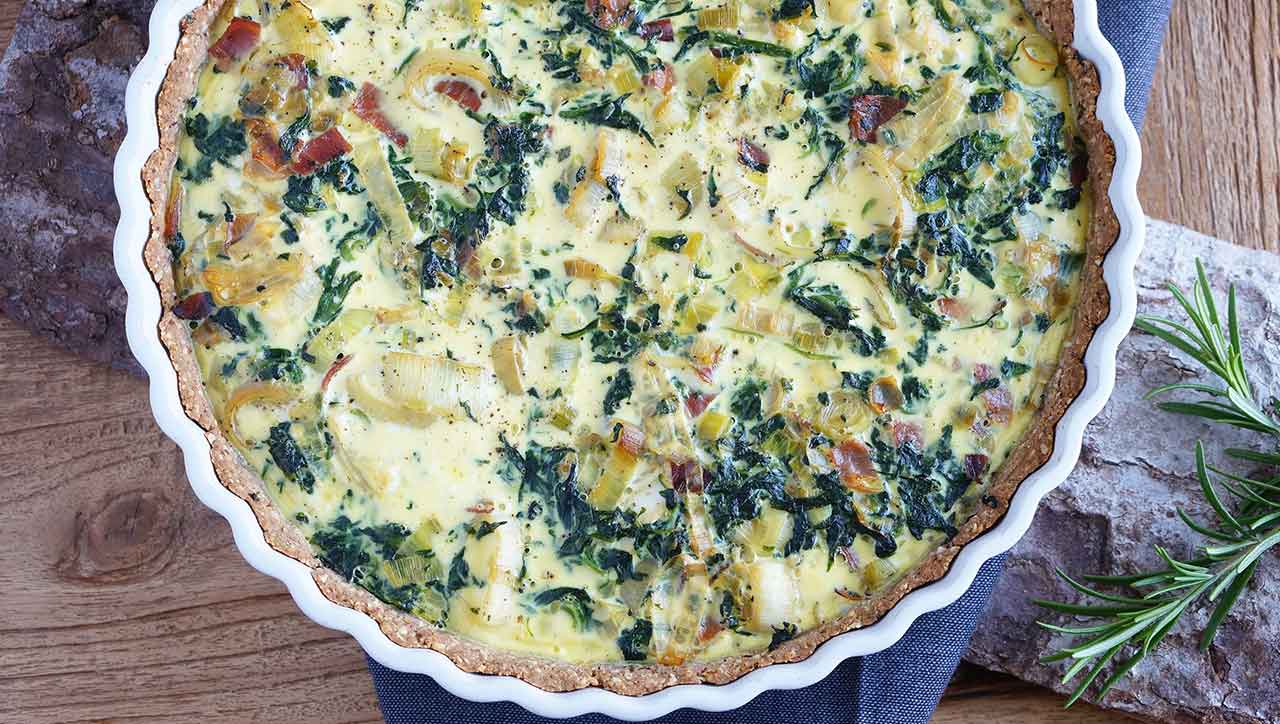 Glutenfreie Quiche mit Speck und Lauch - we loooove