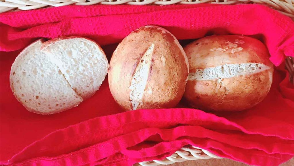 weiße brötchen backen