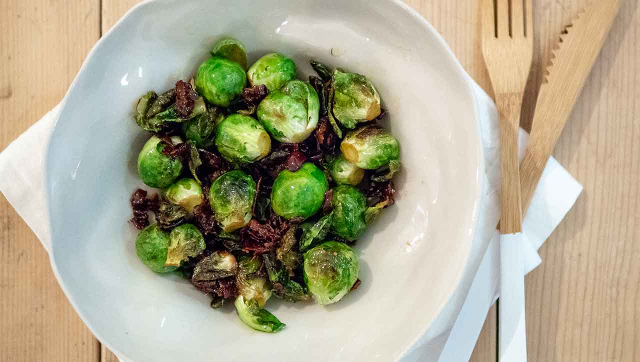 Rosenkohl Auflauf schmeckt besonders gut wenn es draußen kalt ist